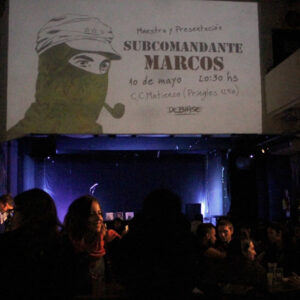 First presentation of Subcomandante Marcos at C.C. Matienzo, Buenos Aires 2017